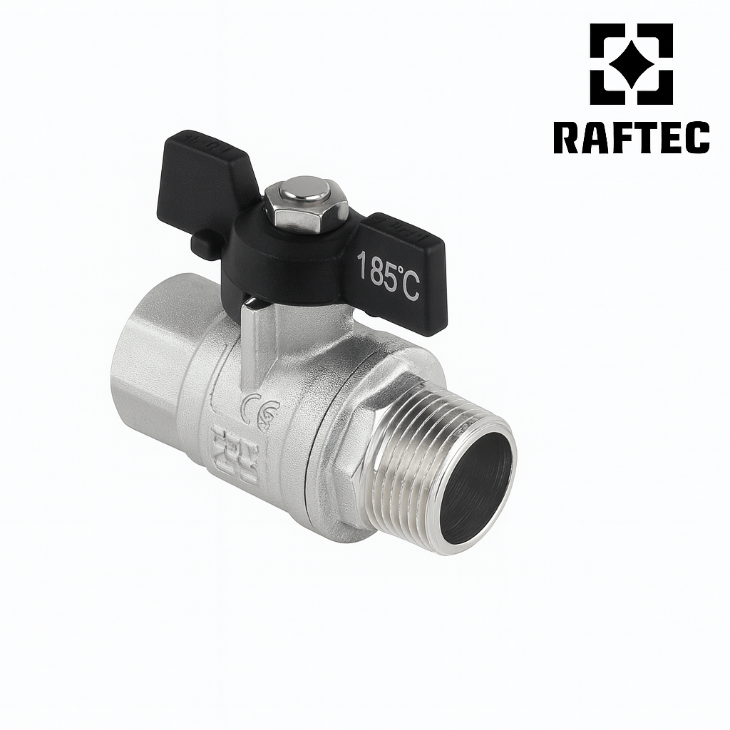 Guľové kohúty MF motýľ  RAFTEC  