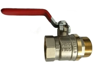 Mosadzný guľový ventil 6/4" MF páka PN 25