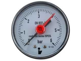 Tlakomer 0- 6bar, DN63, zadný vývod - 1/4"