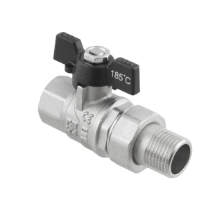 Guľový ventil s rozoberateľným šróbením – priamy 1/2" PN50 s upchávkou