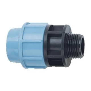 PE prechod 40 mm x 5/4" s vonkajším závitom