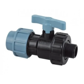 PE ventil 32 mm x 1" vonkajší závit